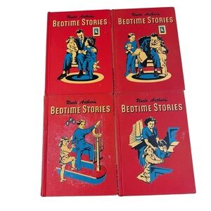 Uncle Arthur's Bedtime Stories, Vol. 1, 2, 3, 4 Vintage 1950s